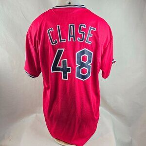 Cleveland Guardians Jersey Mens XL Red Emmanuel Clase 48 Baseball BDA Sports SGA